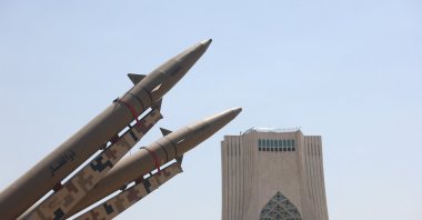 An Iranian missile system is displayed in Azadi Square in Tehran, Iran, July 30, 2026. (Reuters Photo)

ATTENTION EDITORS - THIS PICTURE WAS PROVIDED BY A THIRD PARTY. ISRAEL OUT. NO COMMERCIAL OR EDITORIAL SALES IN ISRAEL. NO ACCESS FOR ISRAELI MEDIA. NO USE BBC PERSIAN. NO USE VOA PERSIAN. NO USE MANOTO. NO USE IRAN INTERNATIONAL. NO USE RADIO FARDA. DIGITAL: NO USE BBC PERSIAN. NO USE VOA PERSIAN. NO USE MANOTO. NO USE IRAN INTERNATIONAL. NO USE RADIO FARDA.