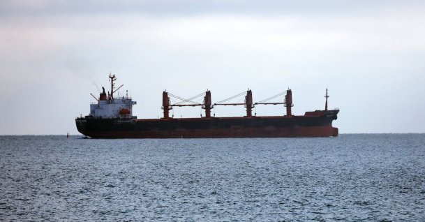 A ship is in the Black Sea off the coast of Odesa, Ukraine, Nov. 27, 2024. (AFP File Photo)