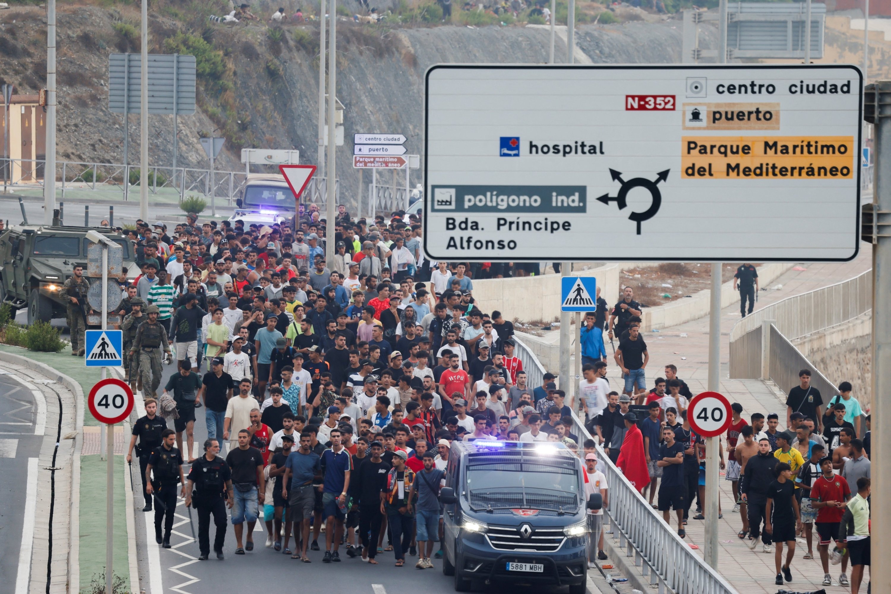 Spain erects floating barrier in Ceuta after deadly border rush