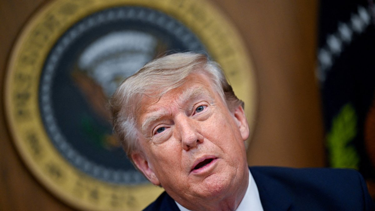 U.S. President Donald Trump participates in a cabinet meeting at Camp David, Thurmont, U.S., July 31, 2026. (Reuters Photo)