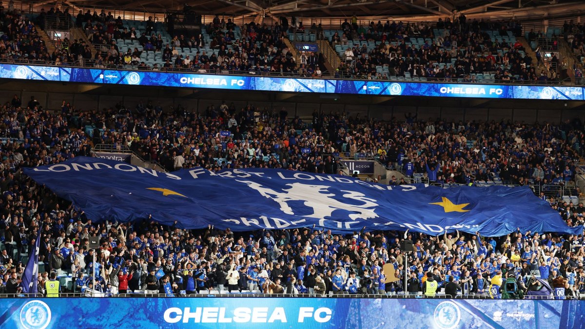 
Chelsea fans with a banner in the stands before the pre-season friendly match between Chelsea and Tottenham Hotspur at Accor Stadium, Sydney, Australia, Aug. 1, 2026. (Reuters pHOTO)