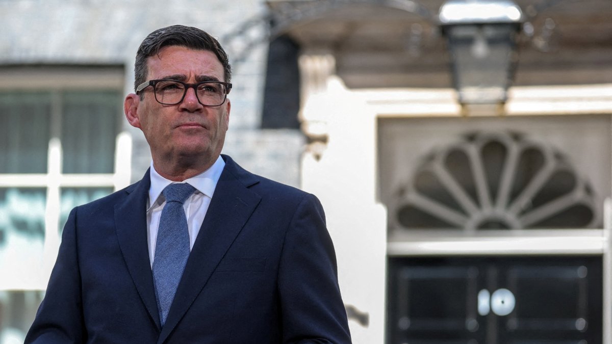 Andy Burnham looks on as he delivers a speech outside 10 Downing Street after taking office, London, Britain, July 20, 2026. (Reuters Photo)