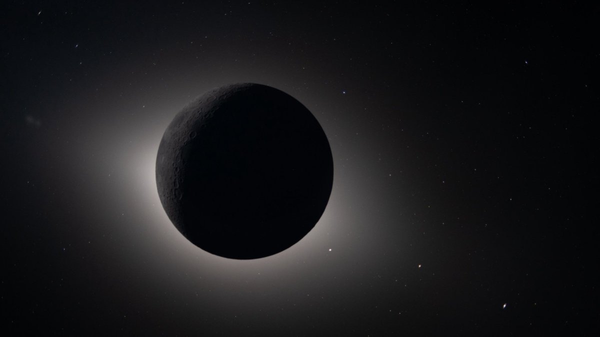This image provided by NASA and captured by the Artemis II crew from lunar orbit, shows the moon eclipsing the sun, April 6, 2026. (AP Photo)