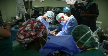 Turkish doctors perform a kidney transplant as part of a health cooperation program, Ouagadougou, Burkina Faso, July 28, 2026. (AA Photo)