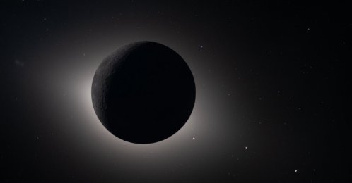 This image provided by NASA and captured by the Artemis II crew from lunar orbit, shows the moon eclipsing the sun, April 6, 2026. (AP Photo)