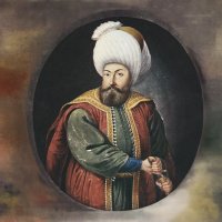 A portrait of Osman I, also known as Osman Gazi, the founder of the Ottoman Empire. (Wikipedia Photo – Edited by Daily Sabah's Mehmet Mücahit Yılmaz)