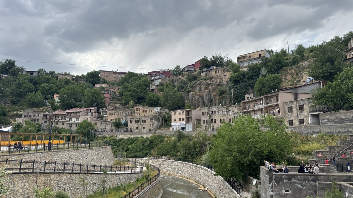A view of city's historic architecture and mountainous landscape, Bitlis, Türkiye, June 23, 2026. (AA Photo) 
