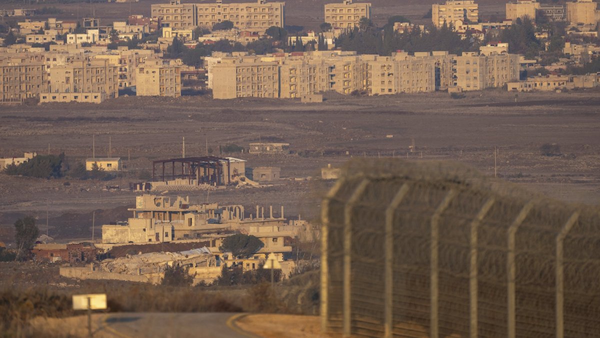 A view of the province of Quneitra, southern Syria, as seen from the Israeli-occupied Golan Heights, Dec. 23, 2024. (AP File Photo)