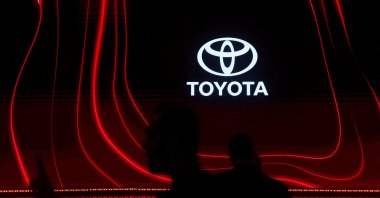 A man walks past the Toyota logo during a launch event, Mumbai, India, Jan. 20, 2026. (Reuters Photo)