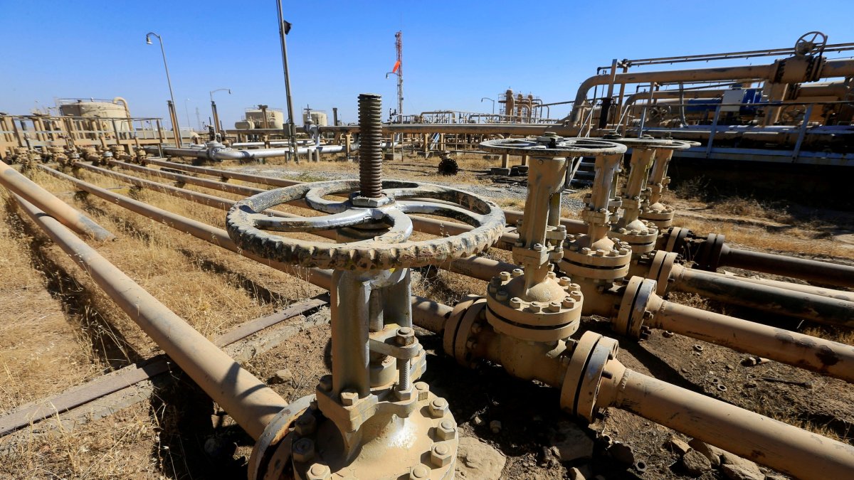 An oil field is seen in the Dibis area on the outskirts of Kirkuk, Iraq, Oct. 17, 2017. (Reuters Photo)
