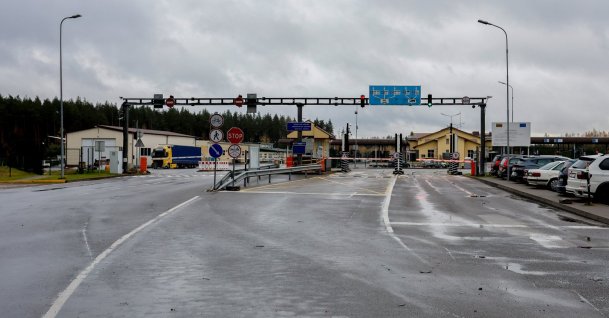 The Lithuania-Belarus border crossing near Salcininkai, south-eastern Lithuania, Oct. 28, 2025. (AFP File Photo)