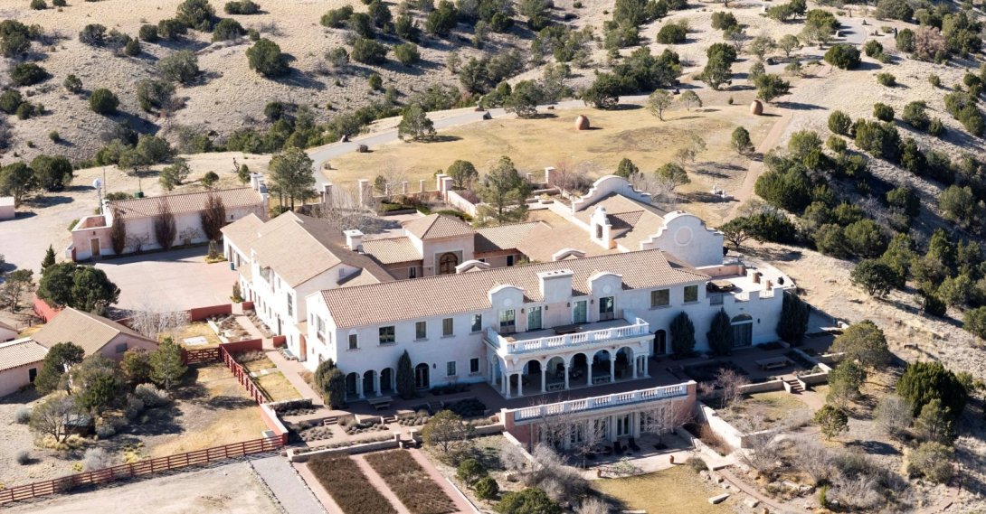 A drone view shows Zorro Ranch, a property formerly owned by Jeffrey Epstein, near Stanley, New Mexico, U.S. March 8, 2026. (Reuters Photo)