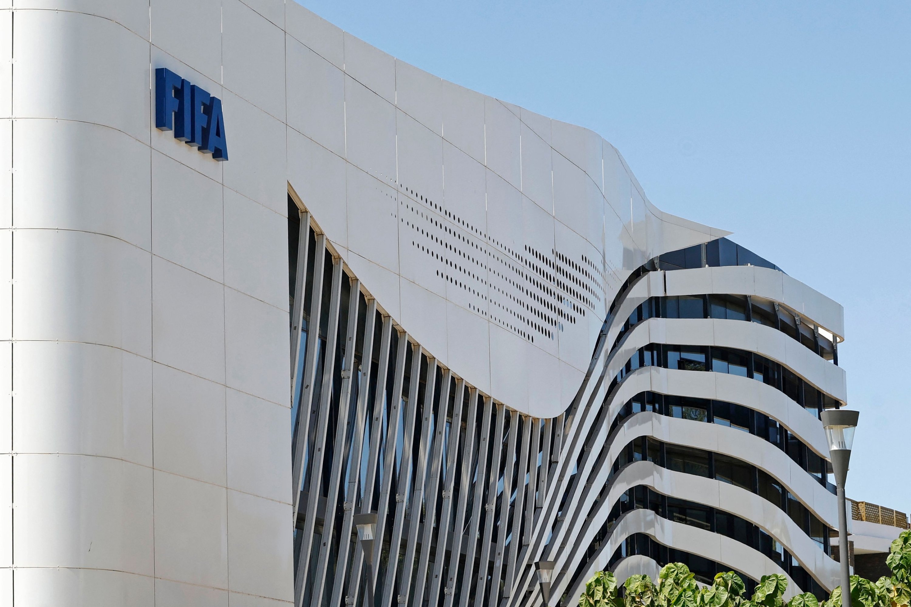 An exterior view of FIFA's Africa regional office is pictured in Sale, Morocco, Aug. 5, 2026. (AFP Photo)