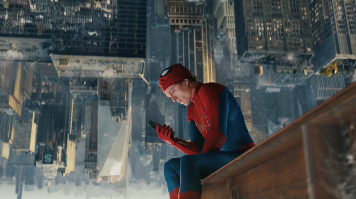 This image released by Sony Pictures shows Tom Holland in a scene from "Spider-Man: Brand New Day." (AP Photo)