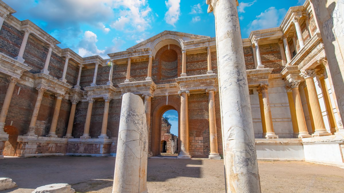 An undated general view of ancient city of Sardis, Manisa, Türkiye. (Shutterstock Photo)