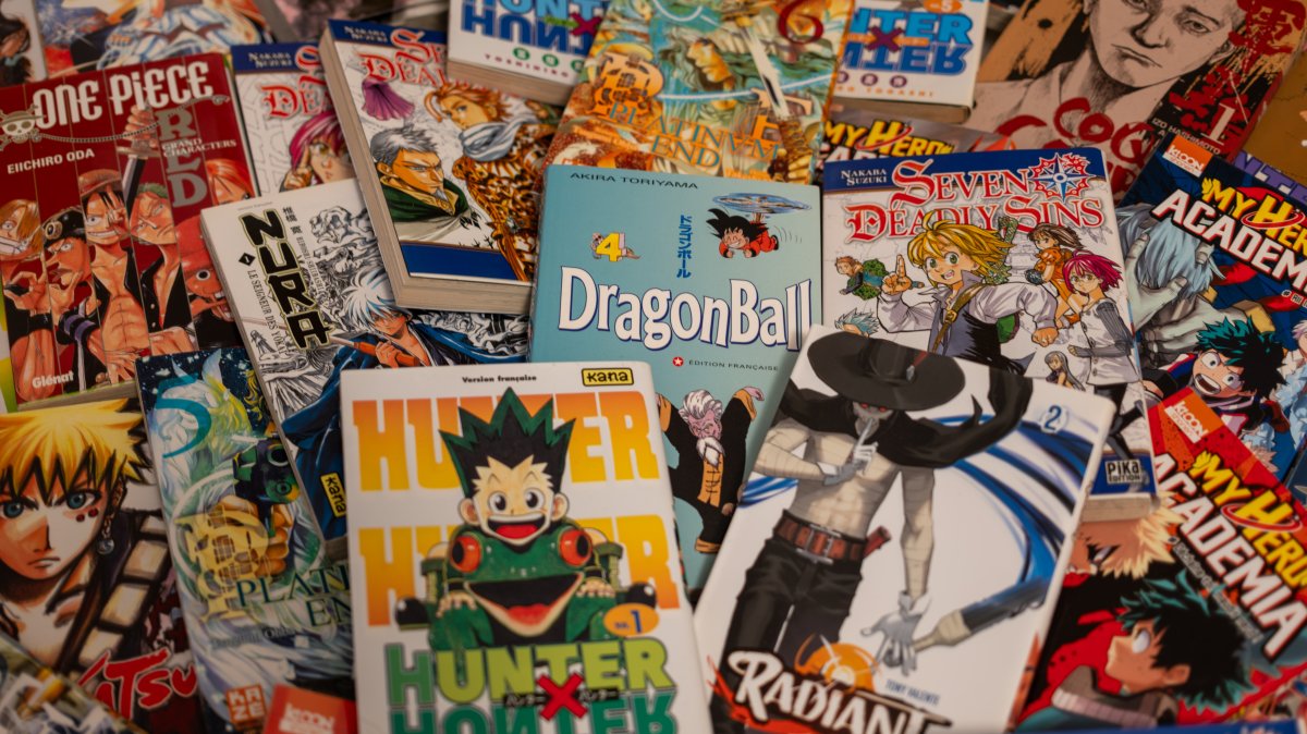 A pile of manga books, Paris, France, Feb. 6, 2026. (Shutterstock Photo)