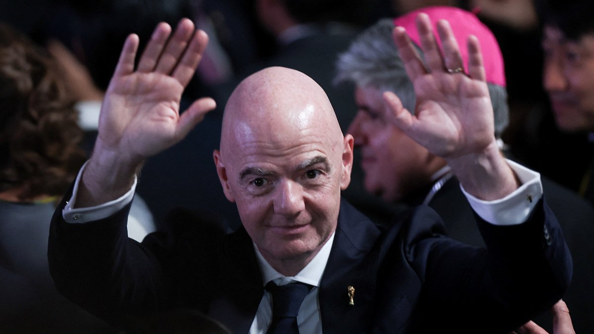 FIFA President Gianni Infantino attends the inauguration of Abelardo De La Espriella as Colombia's president, Cali, Colombia, Aug. 7, 2026. (Reuters Photo)