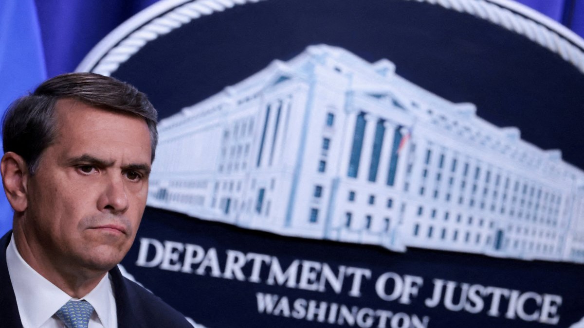 Todd Blanche attends a press conference to announce new Trump administration actions against the Jalisco New Generation Cartel (CJNG), at the Justice Department, Washington, U.S., Aug. 5, 2026. (Reuters Photo)