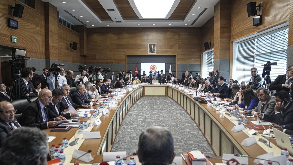 A view of Parliament's Justice Committee during the discussion of the draft bill, Ankara, Türkiye, Aug. 7, 2026. (AA Photo)