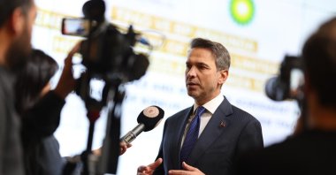 Energy and Natural Resources Minister Alparslan Bayraktar gives an interview, Ankara, Türkiye, July 28, 2026. (AA Photo)