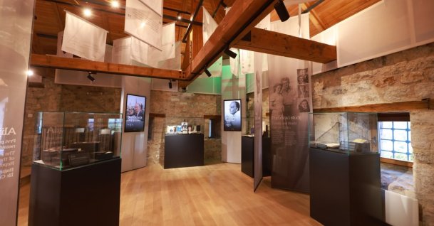 The interior of the Alija Izetbegovic Museum following restoration works carried out by TIKA, Sarajevo, Bosnia and Herzegovina, Aug. 9, 2026. (AA Photo)