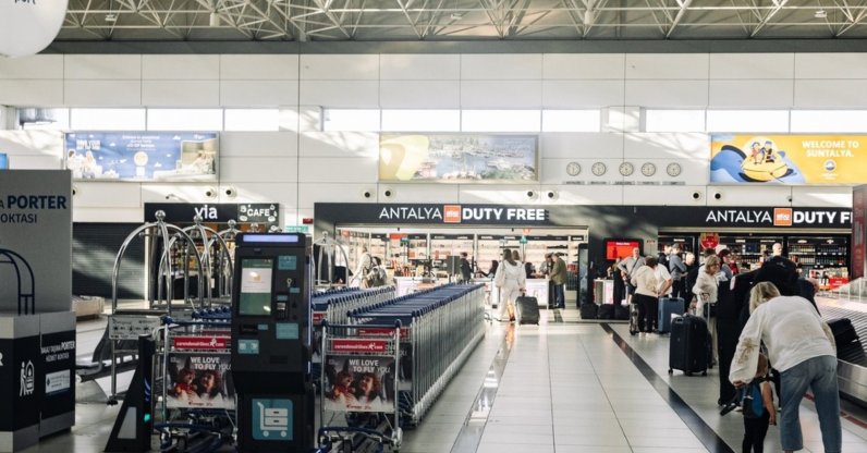The baggage claim area at Antalya Airport, Antalya, southern Türkiye, March 13, 2026 (Shutterstock Photo)