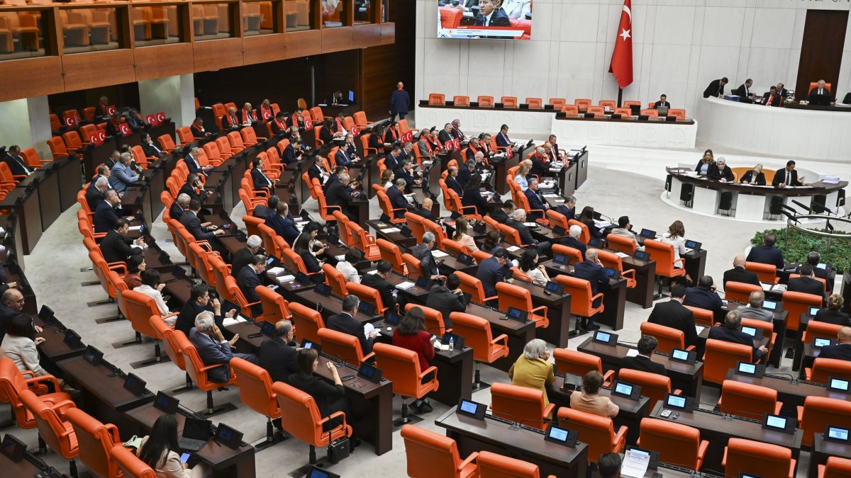 General Assembly of the Turkish Parliament convenes to discuss the terror-free Türkiye law, Aug. 10, 2026. (AA Photo)
