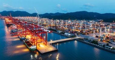 An aerial view of Ningbo-Zhoushan Port, east China, July 9, 2024. (Shutterstock Photo)