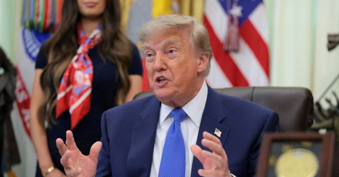 U.S. President Donald Trump speaks during an event to sign an executive order regarding vaccine flexibility, in the Oval Office at the White House in Washington, D.C., U.S., Aug. 10, 2026. (Reuters Photo)
