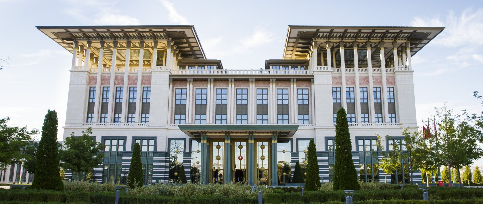 The exterior of the Presidential Complex, Ankara, Türkiye, Sept. 18, 2015. (Getty Images Photo)