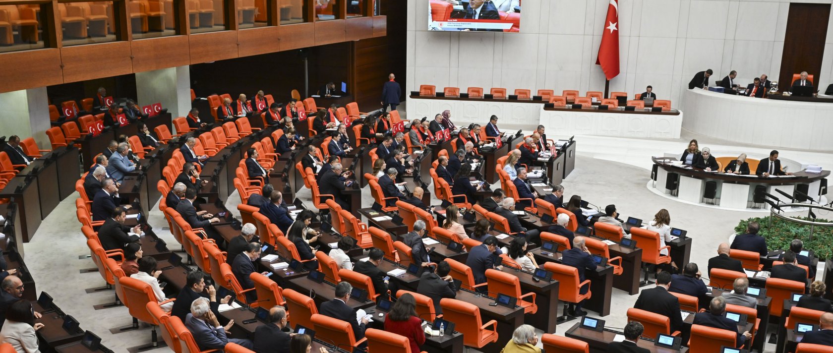 General Assembly of the Turkish Parliament convenes to discuss the terror-free Türkiye law, Aug. 10, 2026. (AA Photo)