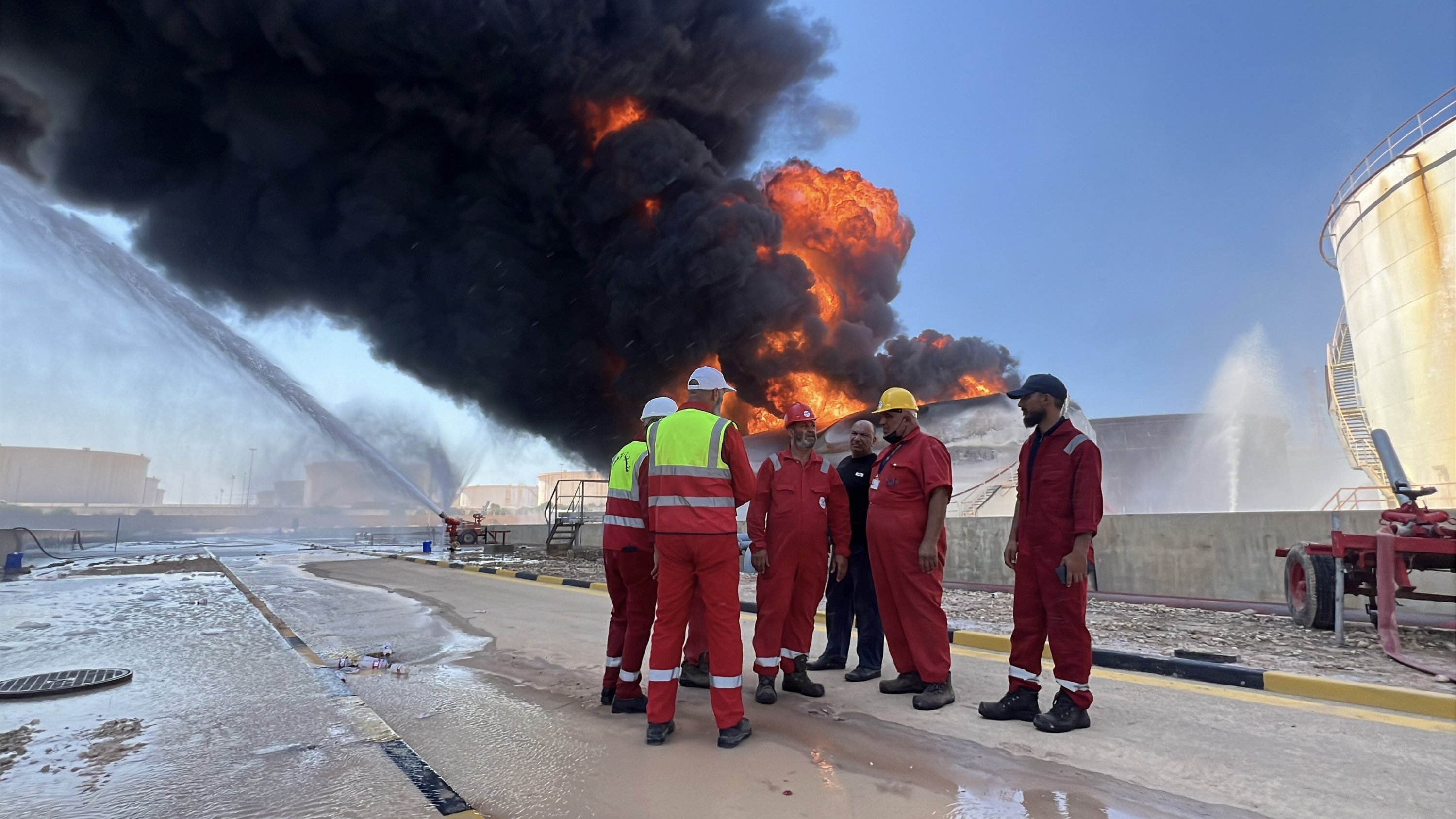 Drone attack sparks major fire at Libya's Zawiya oil refinery