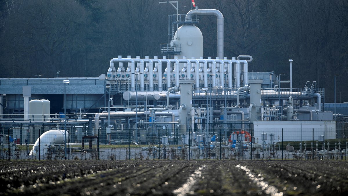 The Astora natural gas depot, the largest natural gas storage facility in Western Europe, Rehden, Germany, March 16, 2022. (Reuters Photo)