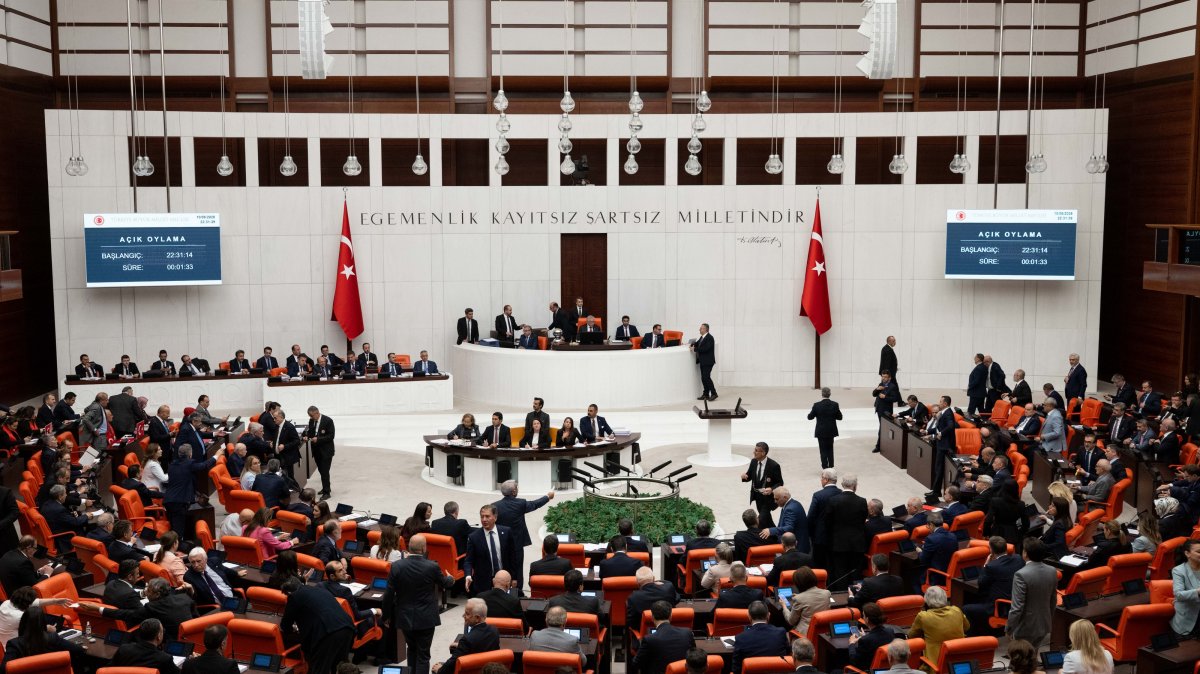 Lawmakers gather in Parliament to discuss a bill on Türkiye’s terror-free Türkiye initiative, Ankara, Türkiye, Aug. 10, 2026. (AA Photo)