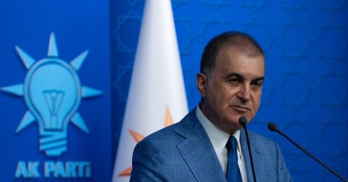 AK Party spokesperson Ömer Çelik speaks at a news conference, Ankara, Türkiye, Aug. 5, 2026. (AA Photo)