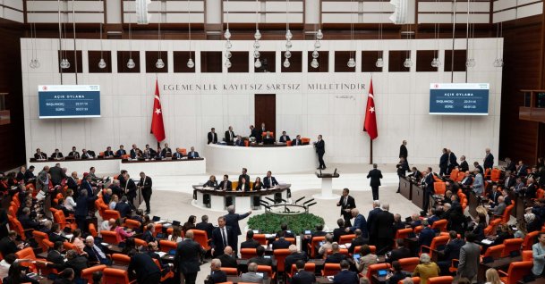 Lawmakers gather in Parliament to discuss a bill on Türkiye’s terror-free Türkiye initiative, Ankara, Türkiye, Aug. 10, 2026. (AA Photo)