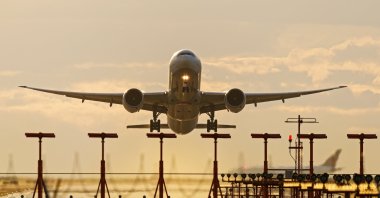 A Turkish Airlines Boeing 777-300ER takes off from Vancouver International Airport, Richmond, British Columbia, Canada, Sept. 3, 2022. (Reuters Photo)