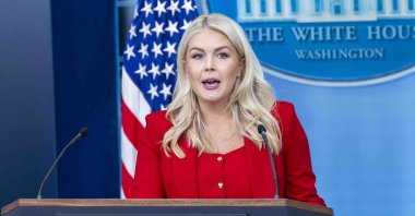 White House Press Secretary Karoline Leavitt responds to a question from the news media during a press briefing at the White House in Washington, D.C, July 23, 2026. (EPA Photo)