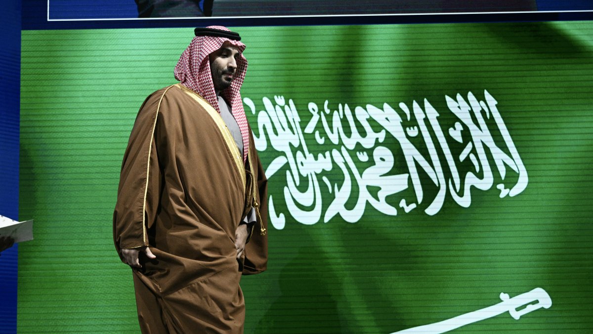 Crown Prince and Prime Minister of the Kingdom of Saudi Arabia Mohammed bin Salman arrives at the U.S.-Saudi Investment Forum at the John F. Kennedy Center for the Performing Arts in Washington, D.C.,  Nov. 19, 2025. (AFP File Photo)