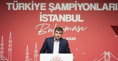 Selçuk Bayraktar, the chairperson of Baykar’s Board of Directors and its CTO, speaks at an event, Istanbul, Türkiye, Aug. 1, 2026. (AA Photo)
