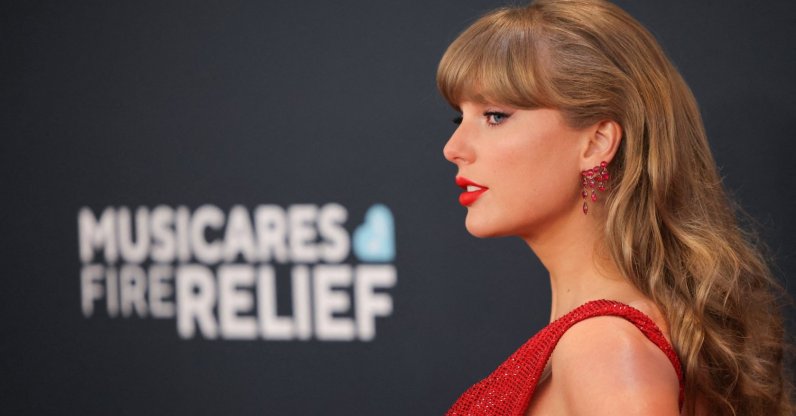 Taylor Swift poses on the red carpet during the 67th Annual Grammy Awards in Los Angeles, California, U.S., Feb. 2, 2025. (Reuters Photo)