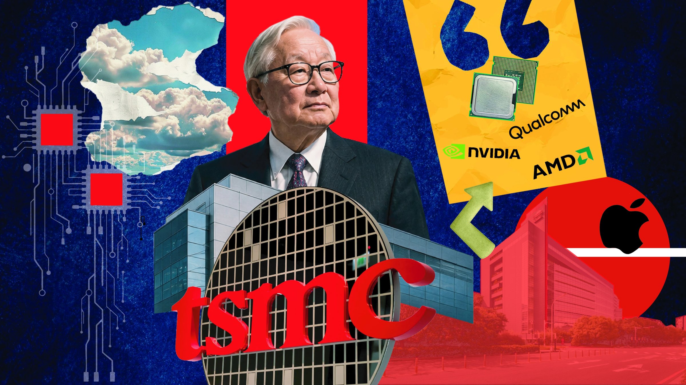 "Morris Chang transformed a personal career disappointment into one of the most consequential industrial achievements of the modern era by founding TSMC." (Illustration by Daily Sabah's designer Nizam Arslan)