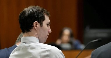 Tyler Robinson, accused in the fatal shooting of conservative activist Charlie Kirk, attends a hearing at the 4th District Court, Provo, U.S., June 12, 2026. (Reuters Photo)