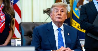 U.S. President Donald Trump speaks during the signing of an executive order reviewing childhood vaccine recommendations in the Oval Office of the White House, Washington, U.S., Aug. 10, 2026. (EPA Photo)