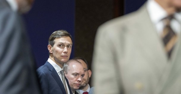U.S. President's son-in-law Jared Kushner reacts ahead of a quadrilateral meeting between the United States, Iran, Pakistan and Qatar near Lake Lucerne, Switzerland, June 21, 2026. (AFP Photo)