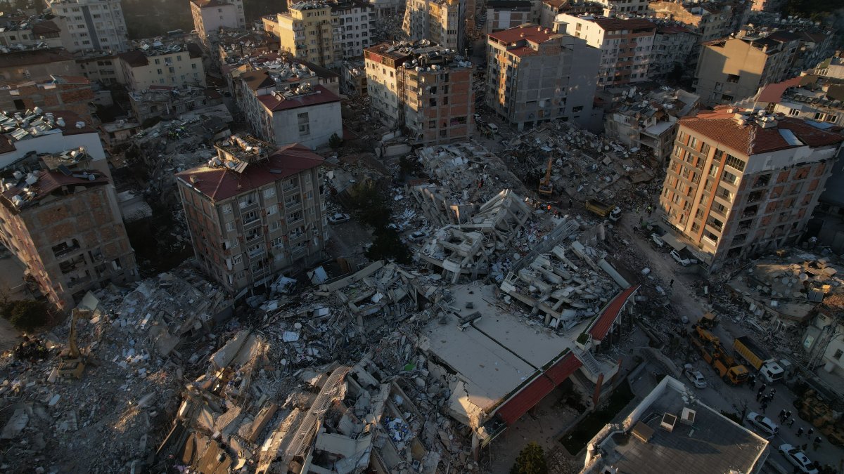 Buildings destroyed by the Feb. 6 earthquakes, Hatay, Türkiye, Feb. 10, 2023. (Shutterstcok Photo)
