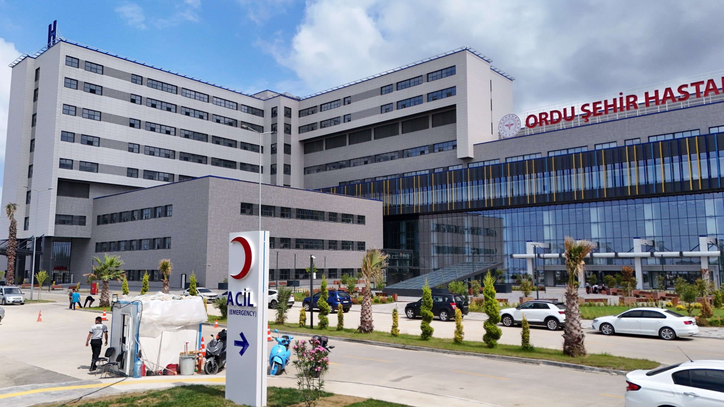 A view of the newly completed Ordu City Hospital, which is set to begin accepting patients soon, Ordu, Türkiye, Aug. 16, 2026. (AA Photo)