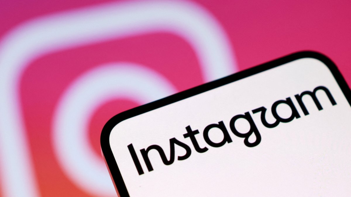 The new Instagram logo is seen in this illustration created on Aug. 13, 2026. (Reuters Photo)