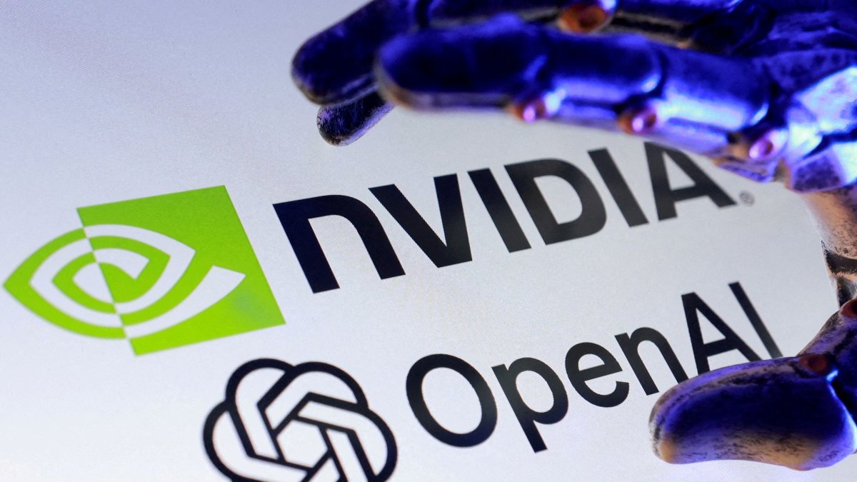 Nvidia and OpenAI logos are seen in this illustration taken on Sept. 22, 2025. (Reuters Photo)