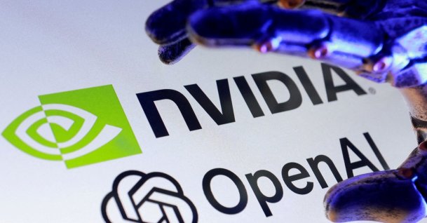 Nvidia and OpenAI logos are seen in this illustration taken on Sept. 22, 2025. (Reuters Photo)